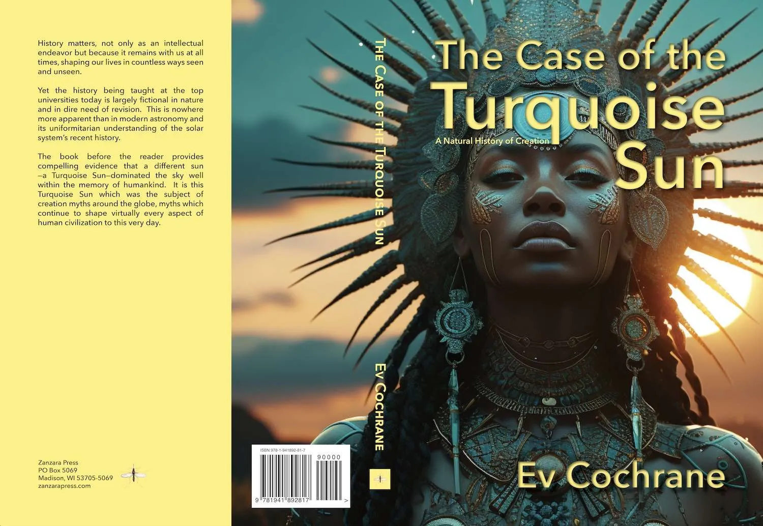 cover of turquoise sun showing black woman with elaborate head dress
